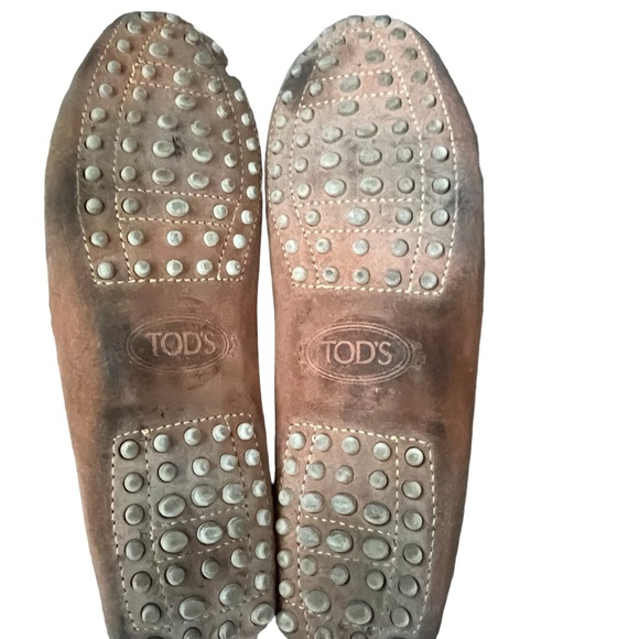 Tod's Tie-fastening Suede Loafers Ligtht Brown Size IT 36/ US 6 - Picture 12 of 15